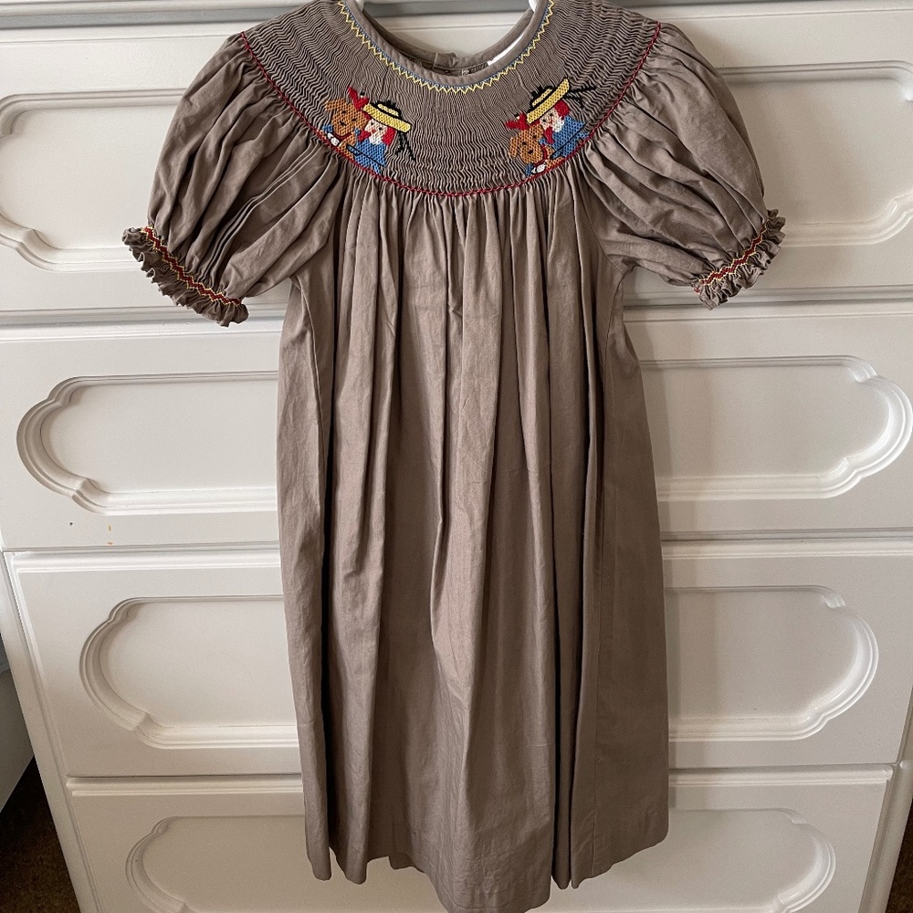 Madeline Smocked Bishop Dress